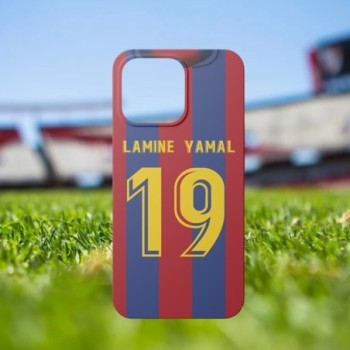 Funda de Gel Personalizada de Camiseta de Fútbol del Barcelona con Nombre y Número