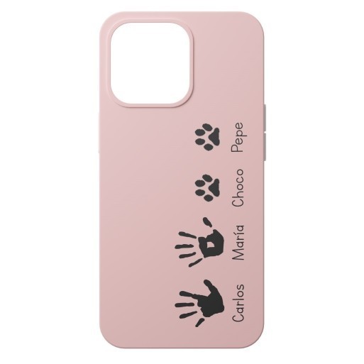 Funda de Gel para iPhone Personalizada de Familia Huellas