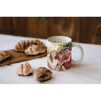 Taza de Cerámica Personalizada con Foto y Texto