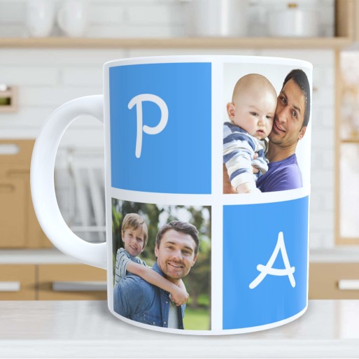 Taza de Cerámica Personalizada PAPÁ con Fotos