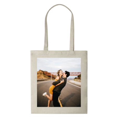 Tote Bag Multiusos con Asas Largas Personalizada con Foto