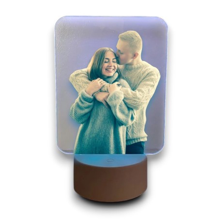 Lámpara con Base LED Personalizada con Foto