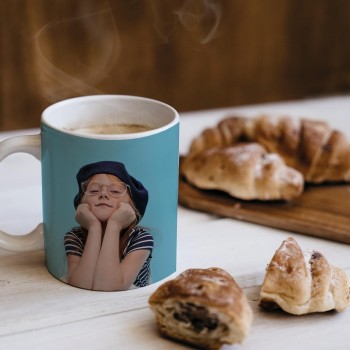 Taza de Cerámica Personalizada con Foto y Texto