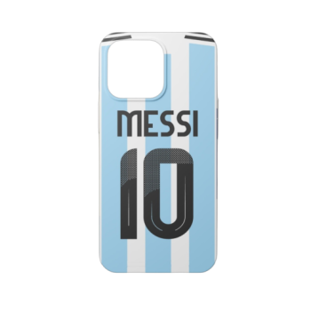 Funda de Gel Personalizada de Camiseta de Fútbol de la Seleccion Argentina con Nombre y Número