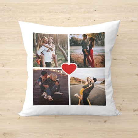 Cojín de 40x40 con Relleno Personalizado con Fotos