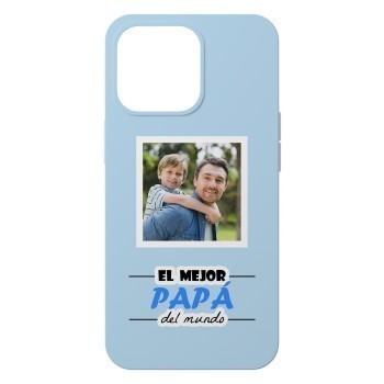 Funda de Gel Personalizada "EL MEJOR PAPÁ" con Foto