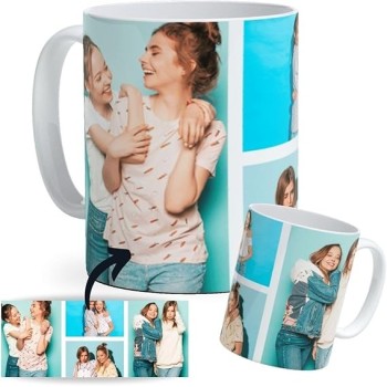 Taza de Cerámica Personalizada con 4 Fotos