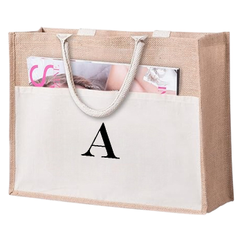 Bolsa Yute Blanca Personalizada con Nombre
