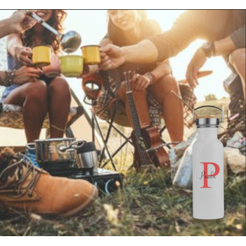 Botella Lechera Inoxidable 750 ml Personalizada con Inicial y Nombre