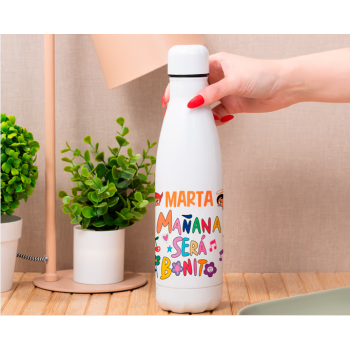 Botella de Acero Inoxidable 700ml Personalizada "MAÑANA SERÁ BONITO" con Nombre
