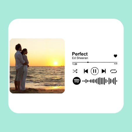 Alfombrilla Rectangular de 22x10 Personalizada con Foto "Spotify"