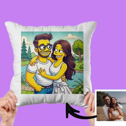 Cojín de 40x40 con Relleno Personalizado con Foto