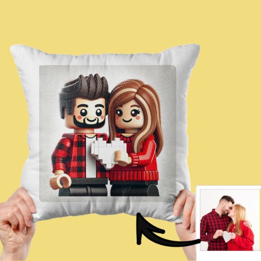 Cojín de 40x40 con Relleno Personalizado con Foto