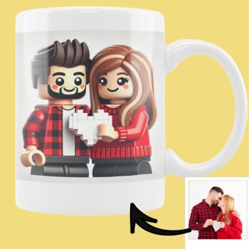 Taza de Cerámica Personalizada "Bloque"