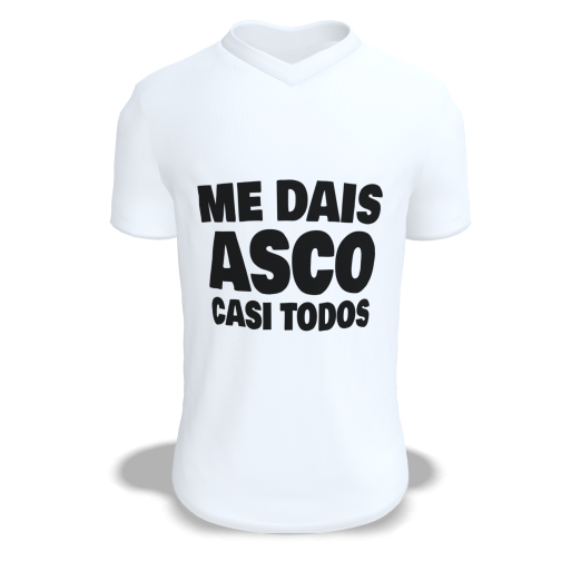 Camiseta Blanca Personalizada "Me Dais Asco"