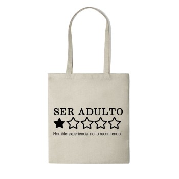 Tote Bag Multiusos Personalizado "SER ADULTO..."