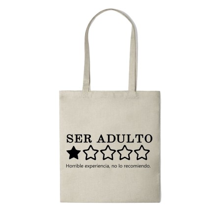 Tote Bag Multiusos Personalizado "SER ADULTO..."
