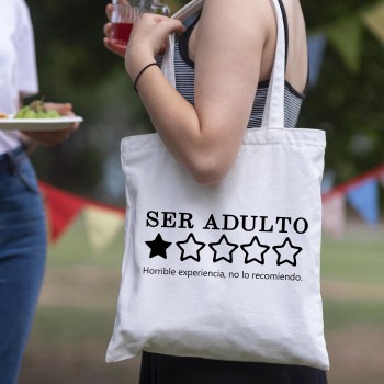 Tote Bag Multiusos Personalizado "SER ADULTO..."