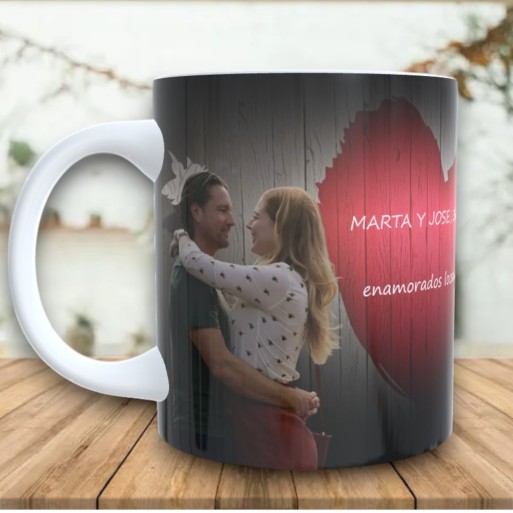 Taza de Cerámica Personalizada "FIRST DATES" con Foto y Texto
