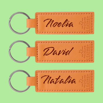 Pack de 10 llaveros de cuero Personalizados