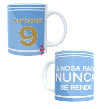 Taza de Cerámica Personalizada del Celta con Nombre y Número