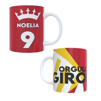 Taza de Cerámica Personalizada del Girona con Nombre y Número