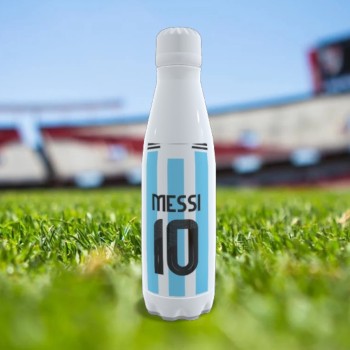 Botella de Acero Inoxidable 700ml Personalizada del Argentina con Nombre y Número
