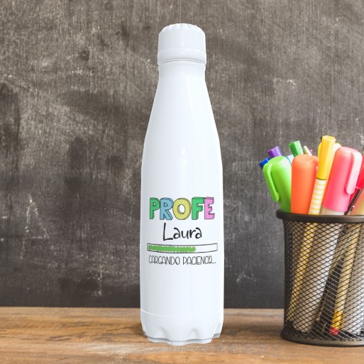Botella Acero Inoxidable 700ml "Cargando Paciencia"