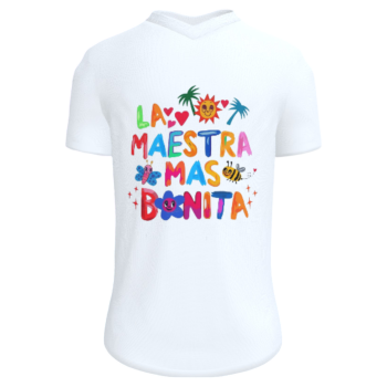 Camiseta Personalizada "La maestra más bonita"