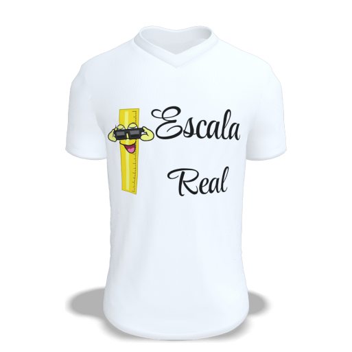Camiseta Negra Personalizada "Escala Real"